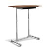 29 - 40 H x 20.5 W x 37.5 D Home/ Office Dark Walnut Adjustable Standing Desk, Ergonomic, Wire Storage Shelf, Easy Mobility