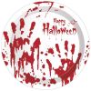 Halloween Blood Hand Bleeding Paper Plates Party Supplie Plates and Napkins Birthday Disposable Tableware Set Party Dinnerware Serves 8 Guests for Pla