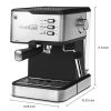 Geek Chef Espresso Machine;  Espresso and Cappuccino latte Maker 20 Bar Pump Coffee Machine Compatible with ESE POD capsules filter;  950W;  1.5L Wate