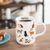 Mainstays Stoneware Cat Mug, White, 16.06 oz