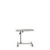 23 - 33 H x 15.75 W x 27.5 D Home/ Office Glossy White Adjustable Reading Table, Locking Casters, Tilting Top