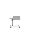 23 - 33 H x 15.75 W x 27.5 D Home/ Office Glossy White Adjustable Reading Table, Locking Casters, Tilting Top