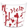 Halloween Blood Hand Bleeding Paper Plates Party Supplie Plates and Napkins Birthday Disposable Tableware Set Party Dinnerware Serves 8 Guests for Pla