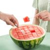 Stainless Steel Watermelon Slicer - Quick; Safe; and Fun! Perfect for Fruit Salad and Kitchen Gadget. 1pc.