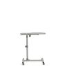 23 - 33 H x 15.75 W x 27.5 D Home/ Office Glossy White Adjustable Reading Table, Locking Casters, Tilting Top