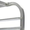 Commercial-Grade 20-Tier Sheet Pan Rack;  Galvanized Iron Bakery Rack;  Super Capacity Bread Rack with wheels;  Silver