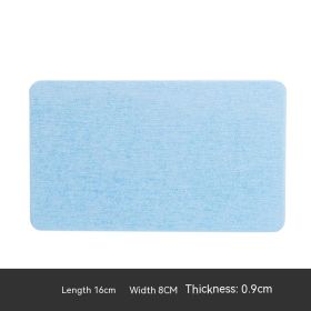 Diatomite Coaster Cup Bathroom Soap Box Hydrophilic Pad (Option: Blue 16x8cm)