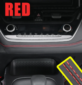 Interior Modification Special Car Door Car Gap Pocket (Option: 4 M-Black Leather Red Line)