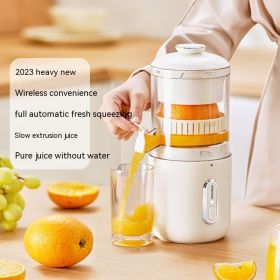 Automatic Small Wireless Portable Juicer (Option: Simple White)