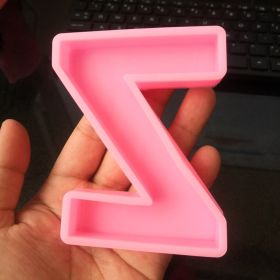 26 English Letters Silicone Resin Craft Chocolate Cake Mold (Option: Z)