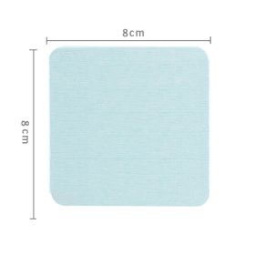 Diatomite Coaster Cup Bathroom Soap Box Hydrophilic Pad (Option: Green 8x8cm)