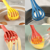 1pc; Multifunctional 3-in-1 Egg Whisk Food Holder Noodle Holder Baking Tool Egg Stirrer Manual Whisk 1 Pack 11.02''√ó2.76''