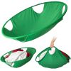 1pc 21in/26in Laundry Hamper Basket Foldable Hamper Oval Tub Green Cloth Storage Baskets Home Dryer Helper Clothes Carrier Organizer