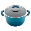 15-Piece Nonstick Pots and Pans Set/Cookware Set, Marine Blue