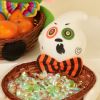 Easter Candy Basket Rattan Doll Gift Black Cat Pumpkin Ghost Holding Pose Halloween Party Decoration