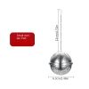 1pc 304 Stainless Steel Seasoning Ball; Thickened Ball Tea Strainer; Spice Filter; Kitchen Gadget