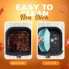 Air Fryer Silicone Baking Tray Reusable Basket Mat Non-Stick Round Microwave Pads Baking Mat Oven Air Fryer Liner