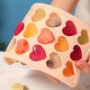 1pc High Quality Silicone 21 Even Love Ice Cube Ice Tray Mold Heart Shaped Silicone Ice Box