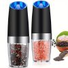 1pc/2pcs Electric Pepper Mill Herb Coffee Grinder Automatic Gravity Induction Salt Shaker Grinders Machine Kitchen Herb Spice Mill Tools (Battery Not