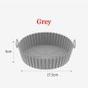 Air Fryer Silicone Baking Tray Reusable Basket Mat Non-Stick Round Microwave Pads Baking Mat Oven Air Fryer Liner