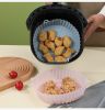 Air Fryer Silicone Baking Tray Reusable Basket Mat Non-Stick Round Microwave Pads Baking Mat Oven Air Fryer Liner